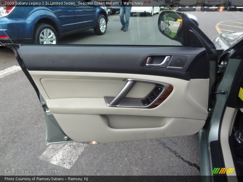 Seacrest Green Metallic / Warm Ivory 2009 Subaru Legacy 2.5i Limited Sedan