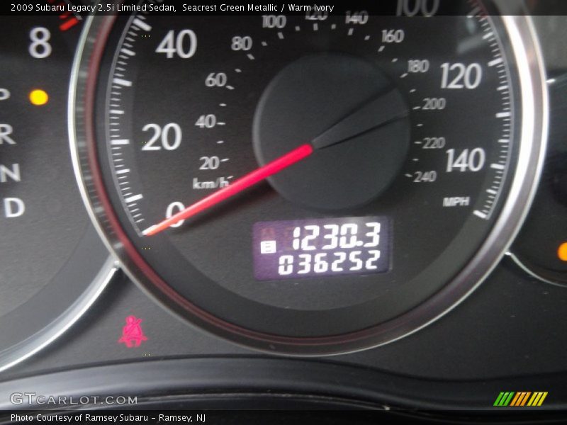 Seacrest Green Metallic / Warm Ivory 2009 Subaru Legacy 2.5i Limited Sedan