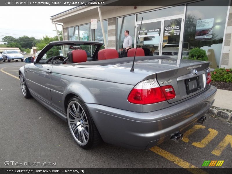 Silver Grey Metallic / Imola Red 2006 BMW M3 Convertible