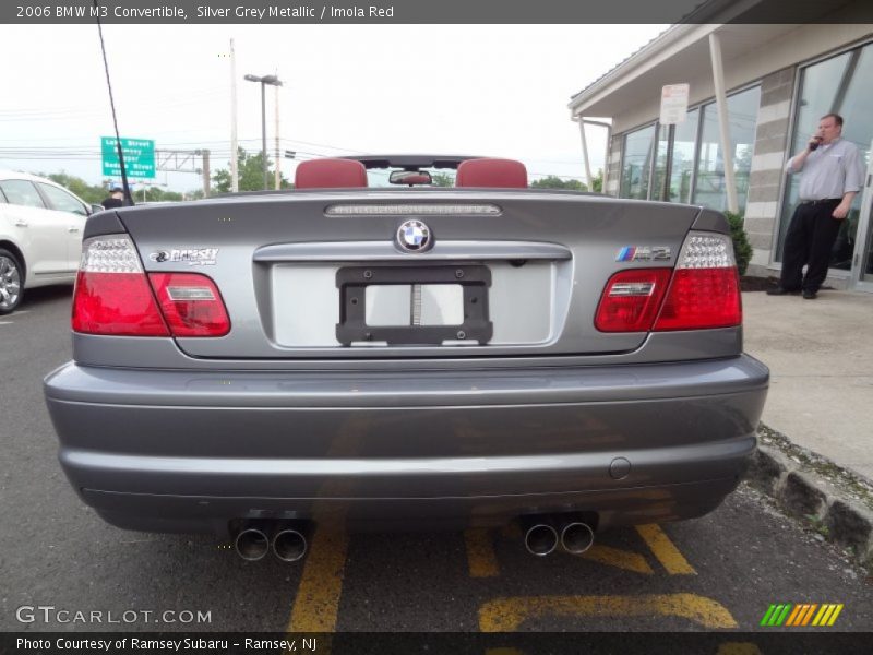 Silver Grey Metallic / Imola Red 2006 BMW M3 Convertible