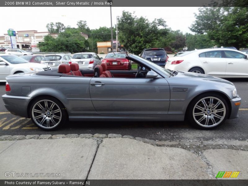 Silver Grey Metallic / Imola Red 2006 BMW M3 Convertible