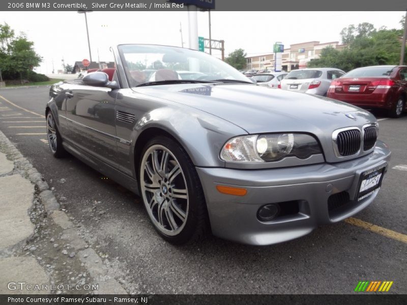 Silver Grey Metallic / Imola Red 2006 BMW M3 Convertible