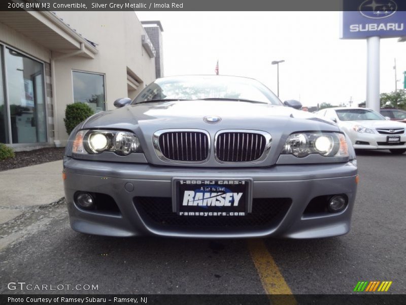 Silver Grey Metallic / Imola Red 2006 BMW M3 Convertible