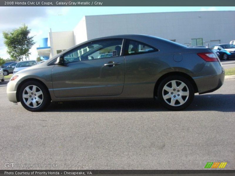 Galaxy Gray Metallic / Gray 2008 Honda Civic LX Coupe