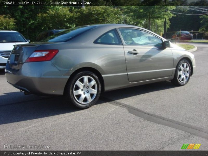 Galaxy Gray Metallic / Gray 2008 Honda Civic LX Coupe