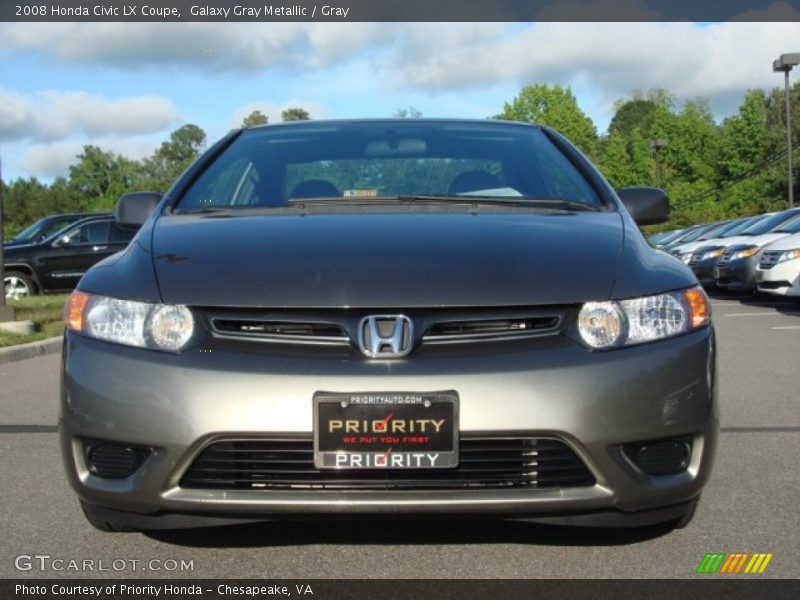 Galaxy Gray Metallic / Gray 2008 Honda Civic LX Coupe