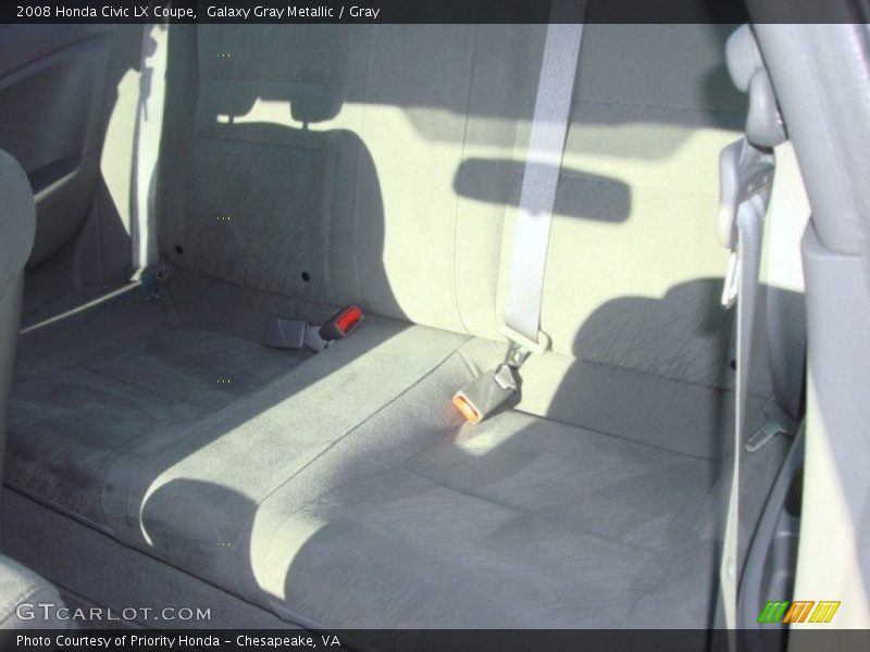 Galaxy Gray Metallic / Gray 2008 Honda Civic LX Coupe