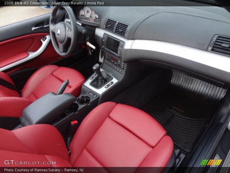 Silver Grey Metallic / Imola Red 2006 BMW M3 Convertible