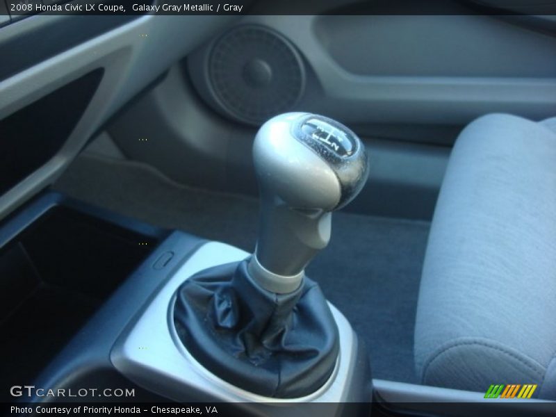 Galaxy Gray Metallic / Gray 2008 Honda Civic LX Coupe