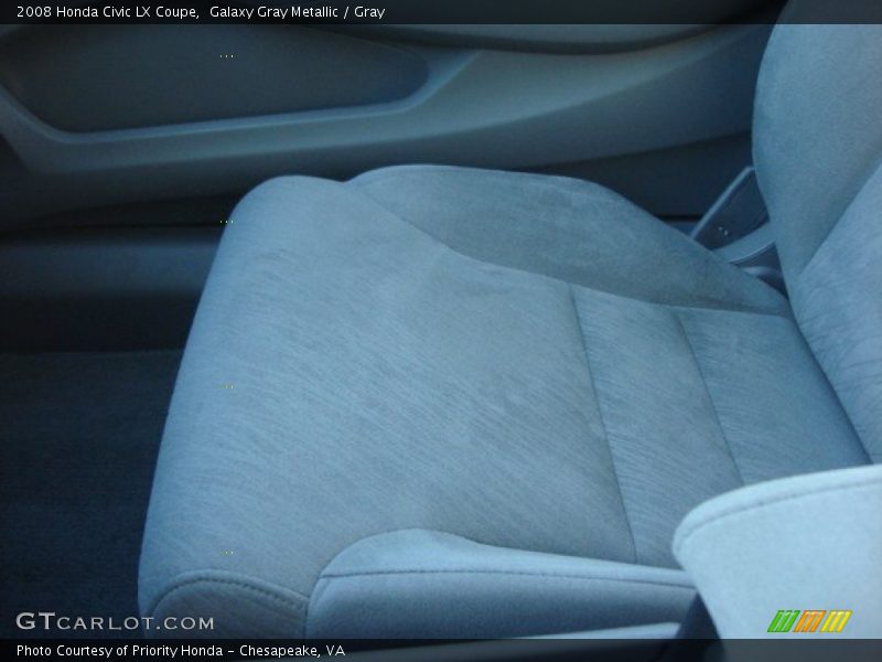 Galaxy Gray Metallic / Gray 2008 Honda Civic LX Coupe