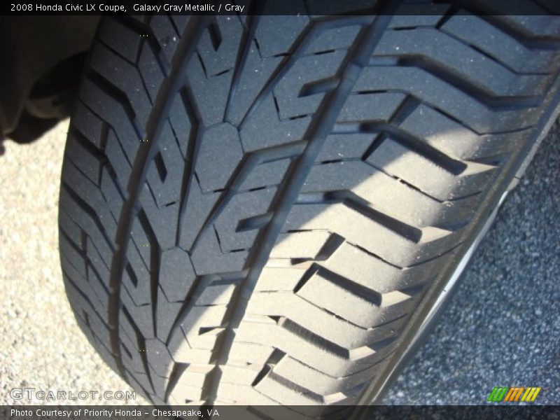 Galaxy Gray Metallic / Gray 2008 Honda Civic LX Coupe