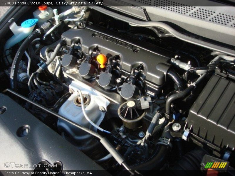Galaxy Gray Metallic / Gray 2008 Honda Civic LX Coupe