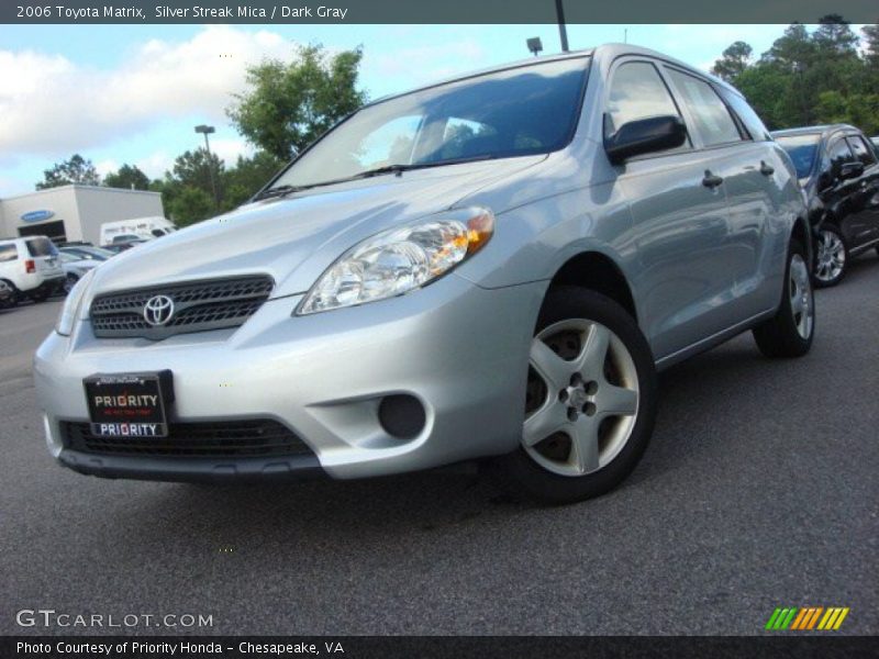 Silver Streak Mica / Dark Gray 2006 Toyota Matrix