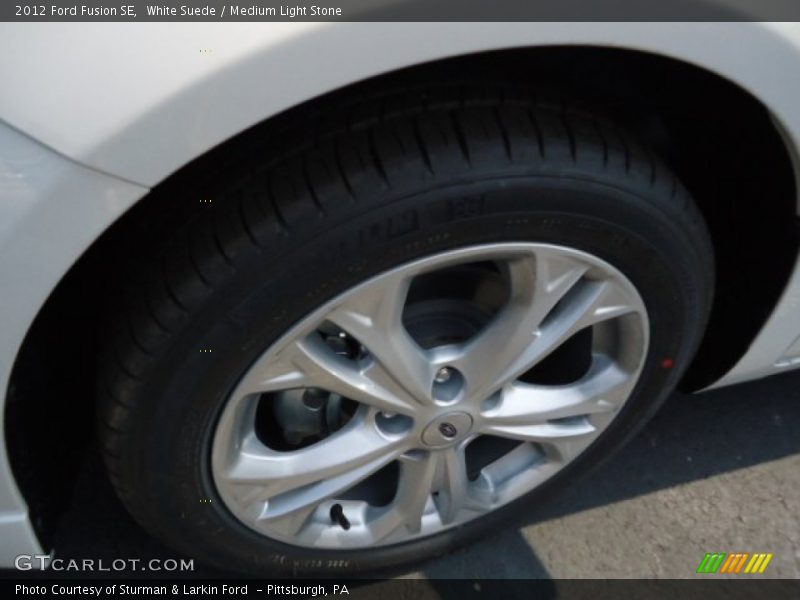 White Suede / Medium Light Stone 2012 Ford Fusion SE