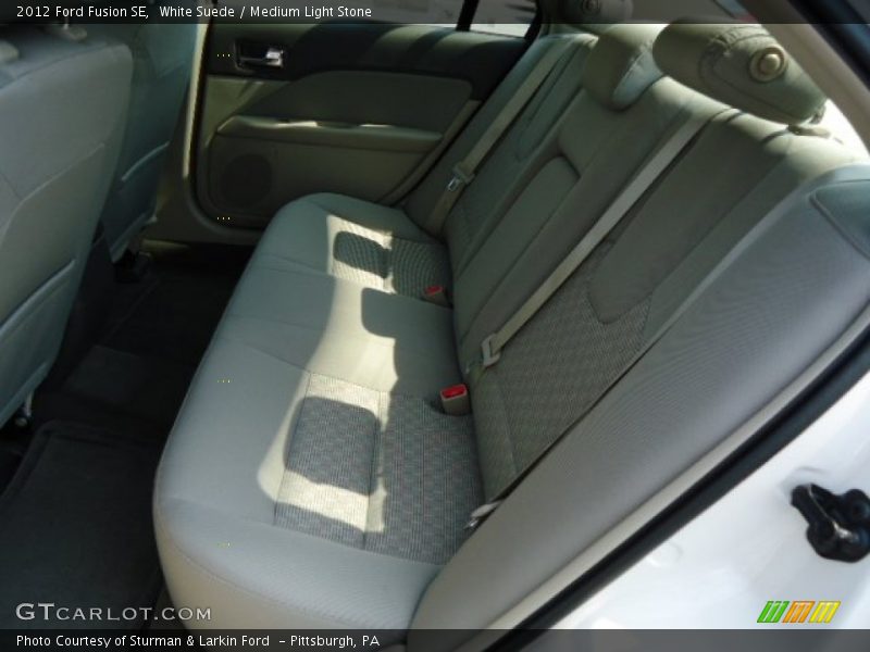 White Suede / Medium Light Stone 2012 Ford Fusion SE