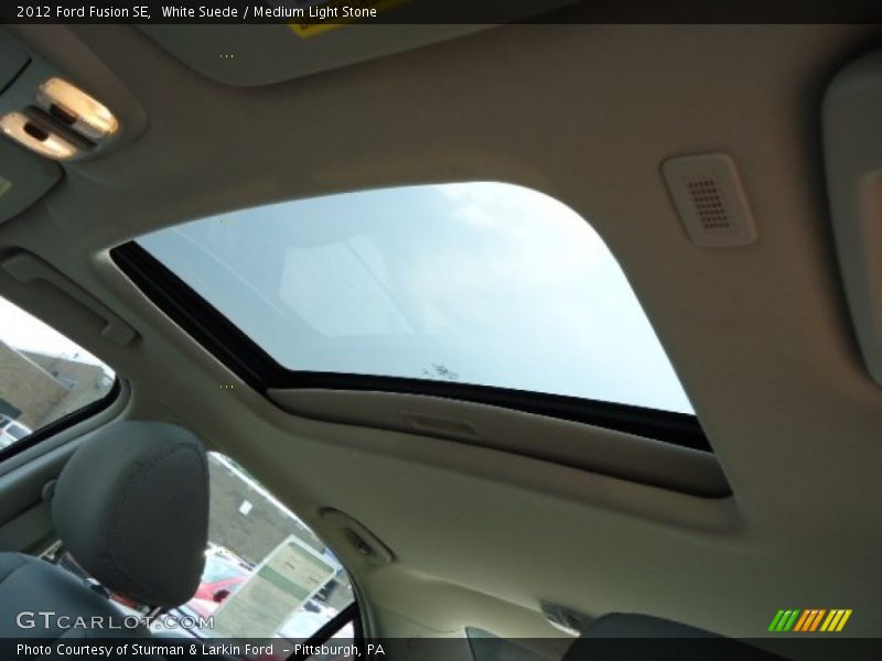 White Suede / Medium Light Stone 2012 Ford Fusion SE