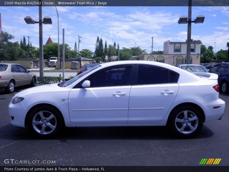 Whitewater Pearl Mica / Beige 2006 Mazda MAZDA3 i Sedan