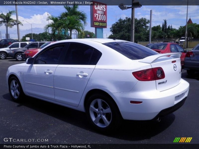 Whitewater Pearl Mica / Beige 2006 Mazda MAZDA3 i Sedan