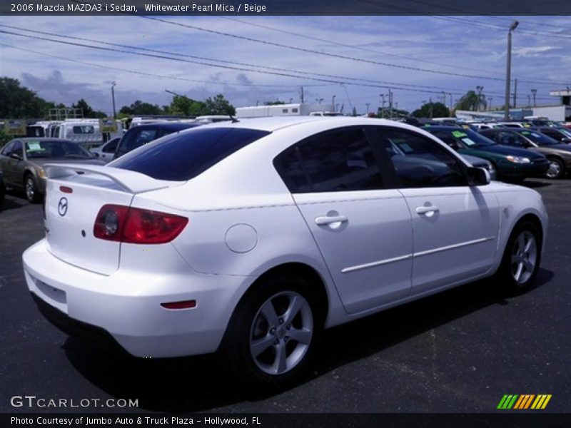 Whitewater Pearl Mica / Beige 2006 Mazda MAZDA3 i Sedan