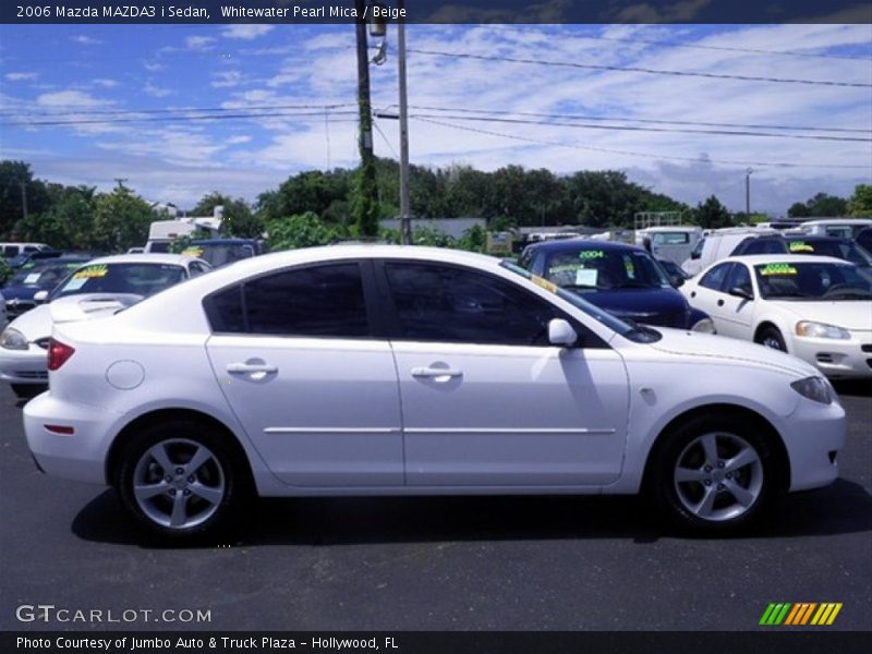 Whitewater Pearl Mica / Beige 2006 Mazda MAZDA3 i Sedan