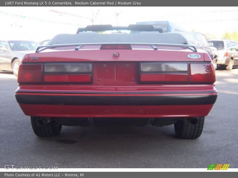  1987 Mustang LX 5.0 Convertible Medium Cabernet Red