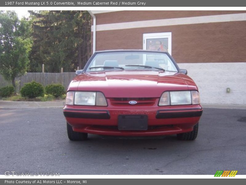  1987 Mustang LX 5.0 Convertible Medium Cabernet Red