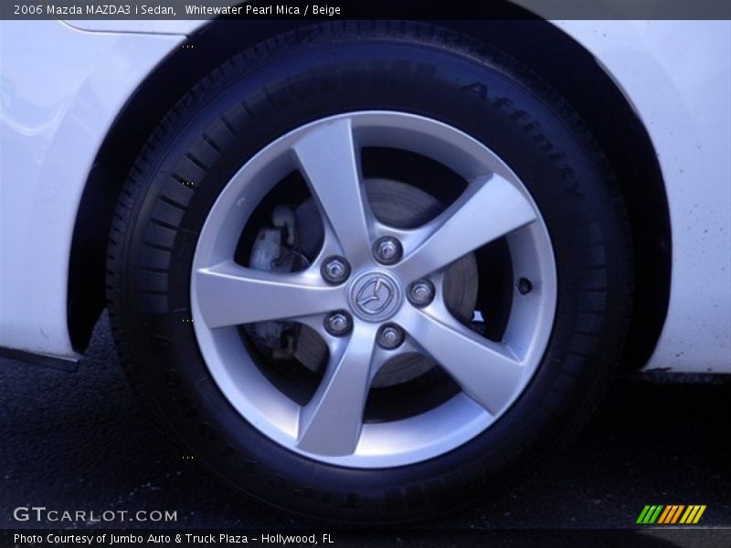 Whitewater Pearl Mica / Beige 2006 Mazda MAZDA3 i Sedan