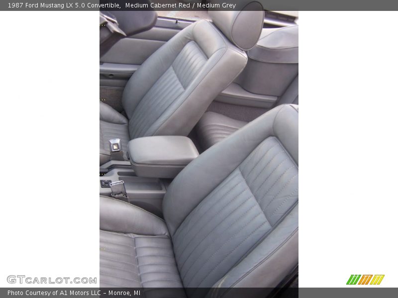 Medium Cabernet Red / Medium Grey 1987 Ford Mustang LX 5.0 Convertible