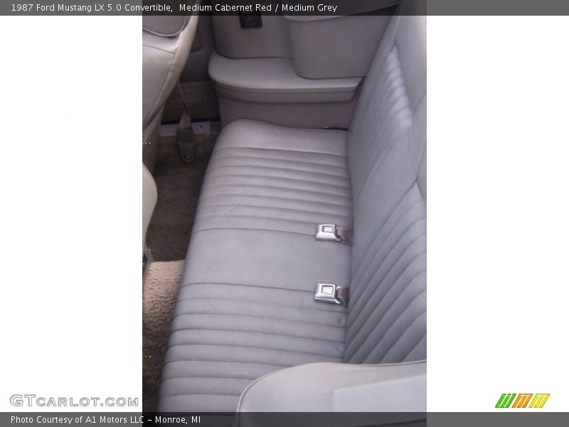 Medium Cabernet Red / Medium Grey 1987 Ford Mustang LX 5.0 Convertible