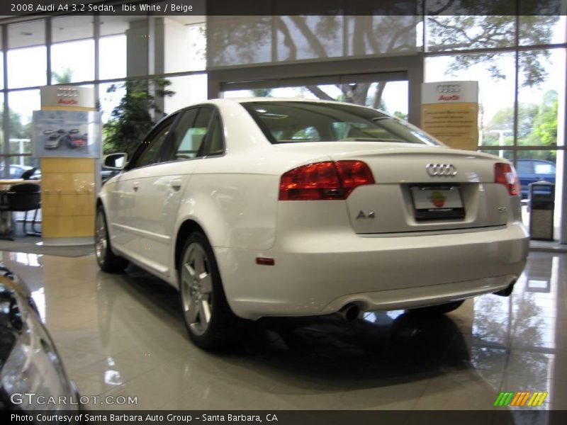 Ibis White / Beige 2008 Audi A4 3.2 Sedan