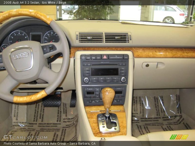Ibis White / Beige 2008 Audi A4 3.2 Sedan