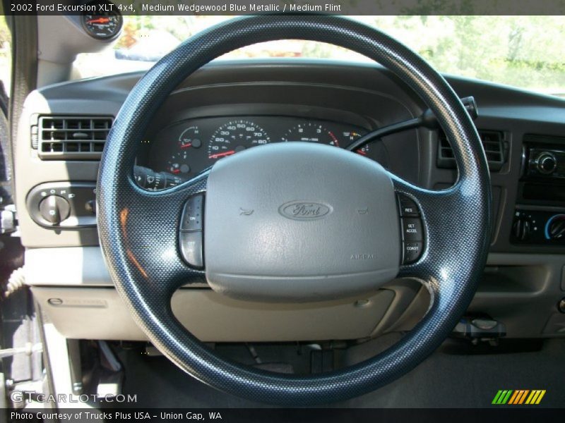 Medium Wedgewood Blue Metallic / Medium Flint 2002 Ford Excursion XLT 4x4