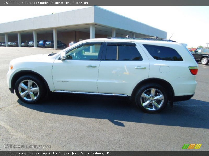 Stone White / Black/Tan 2011 Dodge Durango Citadel