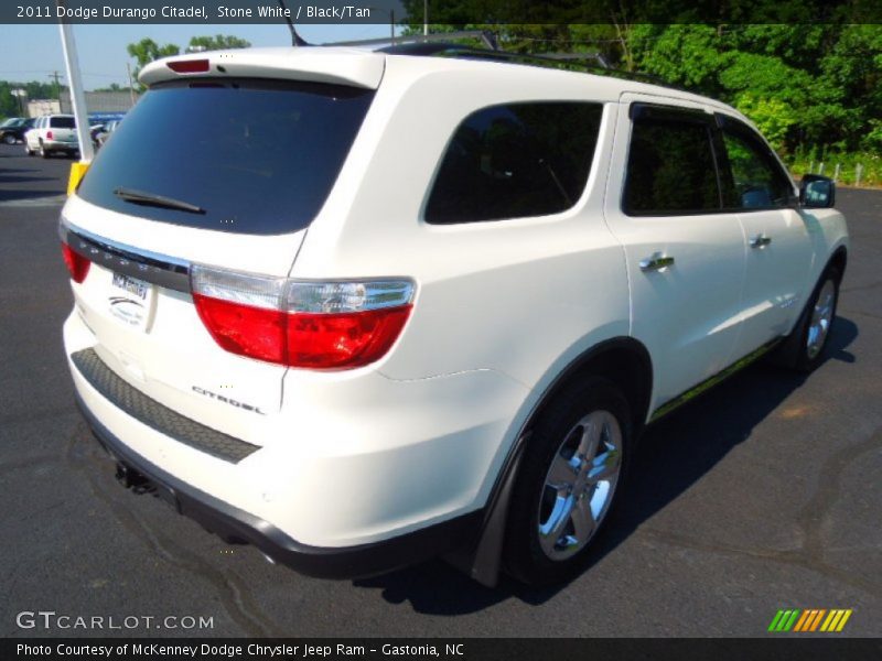 Stone White / Black/Tan 2011 Dodge Durango Citadel