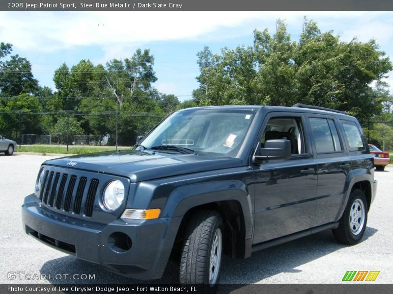 Steel Blue Metallic / Dark Slate Gray 2008 Jeep Patriot Sport