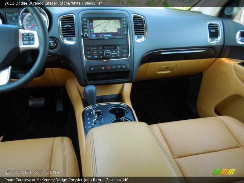 Stone White / Black/Tan 2011 Dodge Durango Citadel