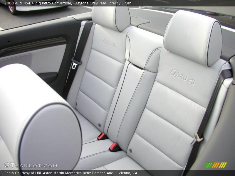 Daytona Grey Pearl Effect / Silver 2008 Audi RS4 4.2 quattro Convertible