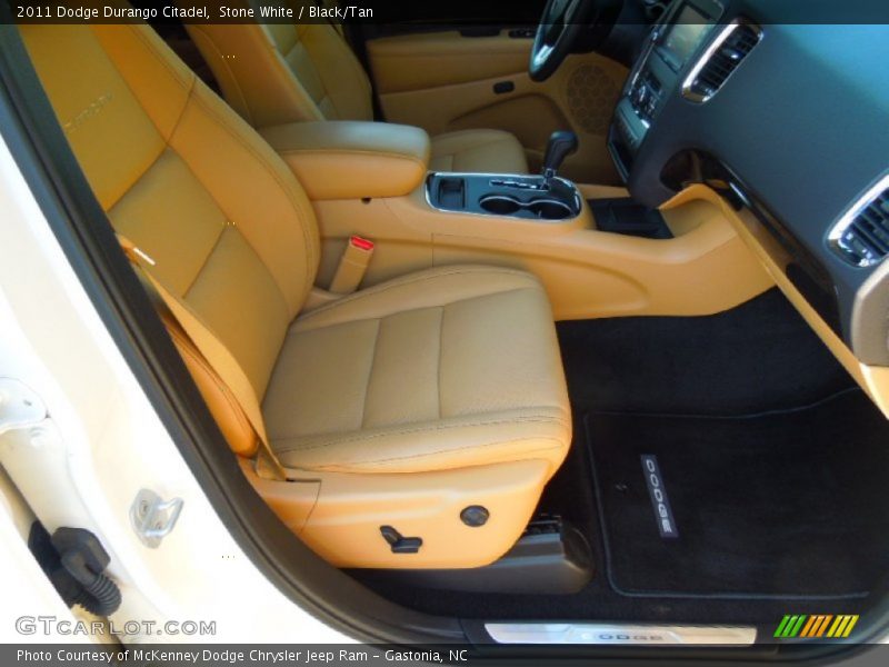 Stone White / Black/Tan 2011 Dodge Durango Citadel