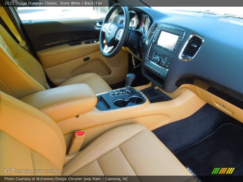 Stone White / Black/Tan 2011 Dodge Durango Citadel
