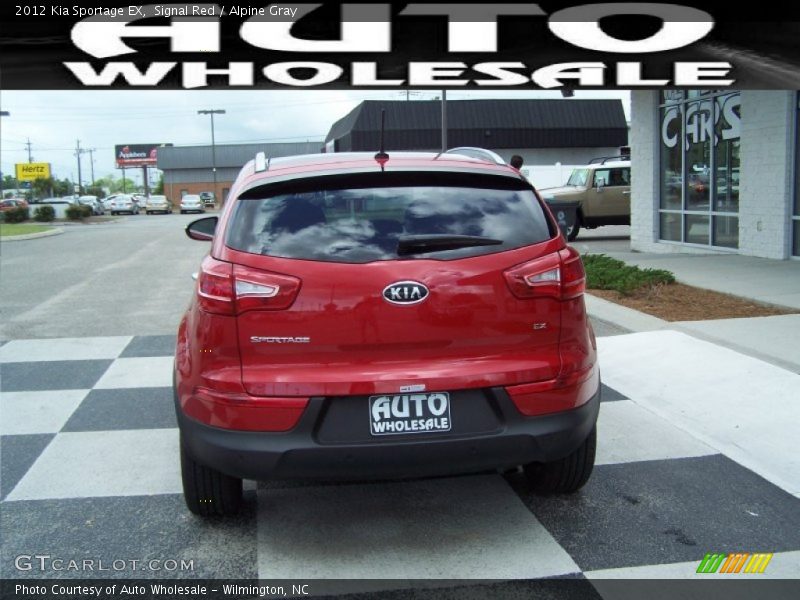 Signal Red / Alpine Gray 2012 Kia Sportage EX