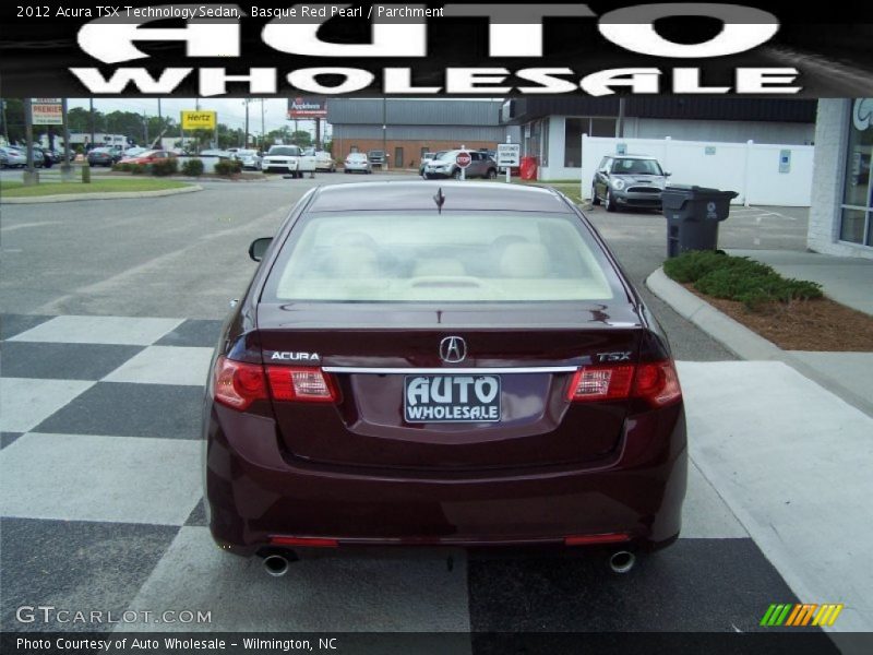 Basque Red Pearl / Parchment 2012 Acura TSX Technology Sedan