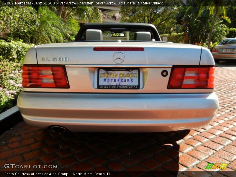 Silver Arrow Ultra Metallic / Silver/Black 2002 Mercedes-Benz SL 500 Silver Arrow Roadster