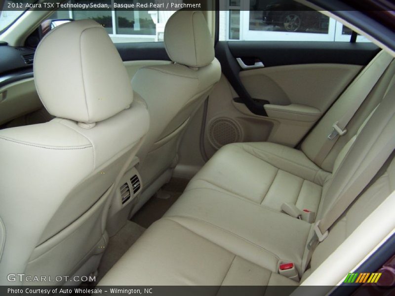 Rear Seat of 2012 TSX Technology Sedan