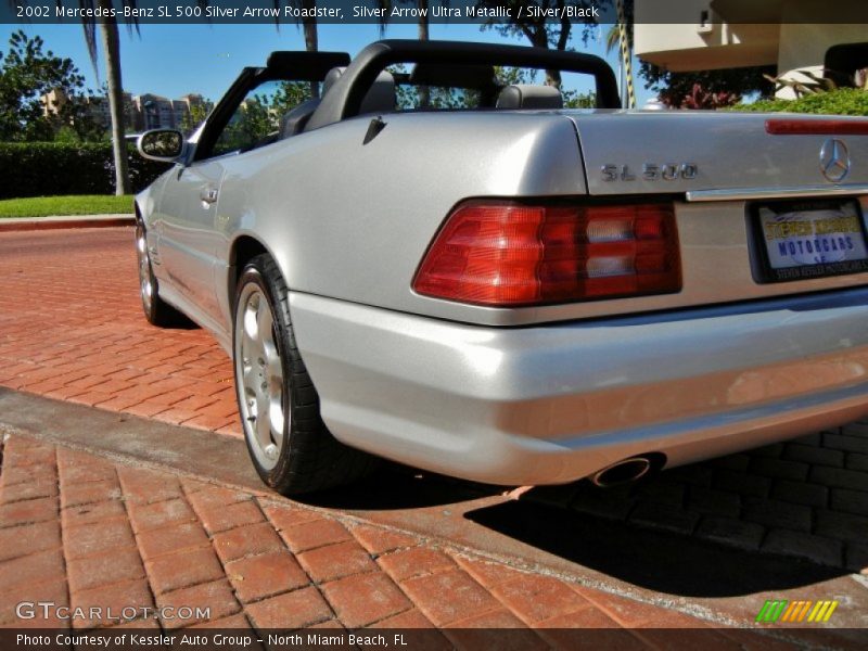 Silver Arrow Ultra Metallic / Silver/Black 2002 Mercedes-Benz SL 500 Silver Arrow Roadster