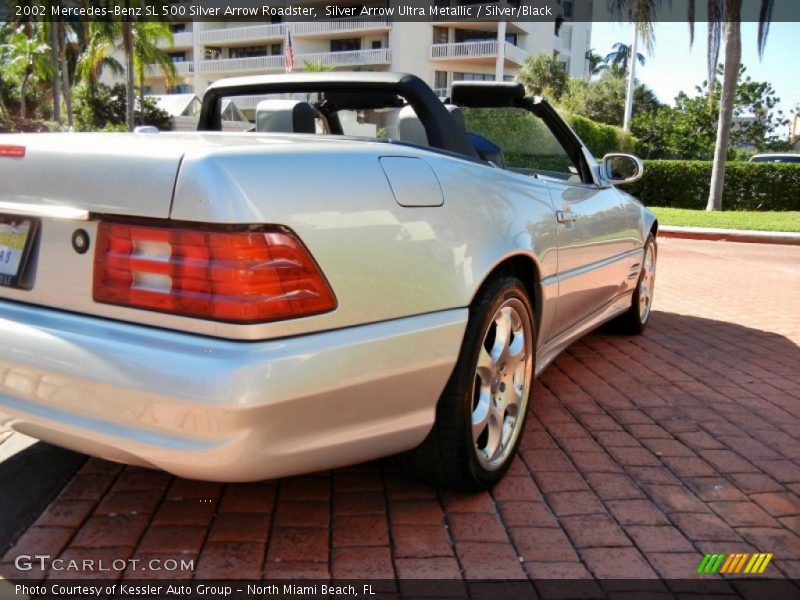 Silver Arrow Ultra Metallic / Silver/Black 2002 Mercedes-Benz SL 500 Silver Arrow Roadster