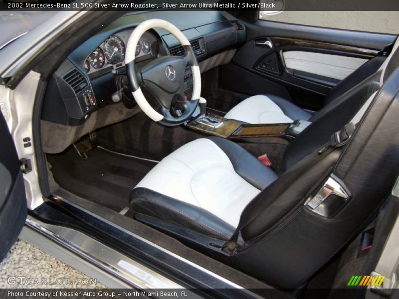  2002 SL 500 Silver Arrow Roadster Silver/Black Interior