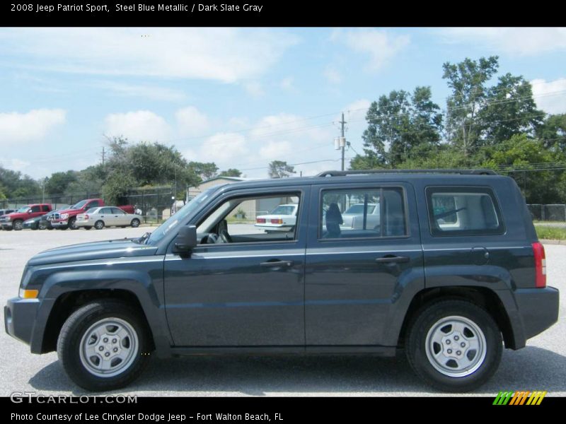 Steel Blue Metallic / Dark Slate Gray 2008 Jeep Patriot Sport