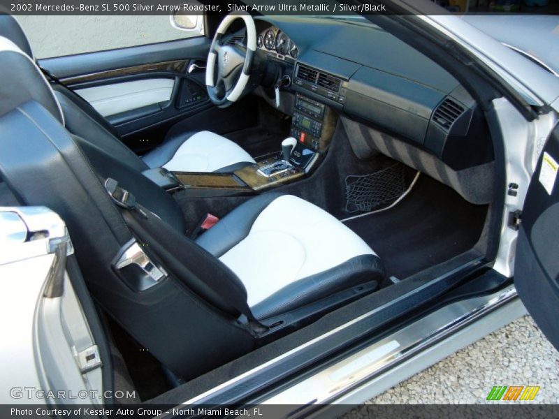  2002 SL 500 Silver Arrow Roadster Silver/Black Interior