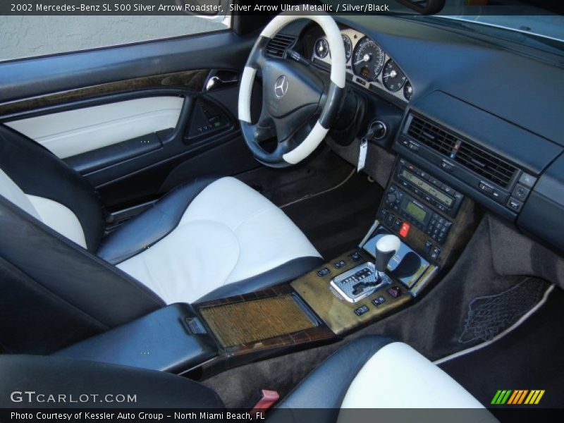 Silver Arrow Ultra Metallic / Silver/Black 2002 Mercedes-Benz SL 500 Silver Arrow Roadster