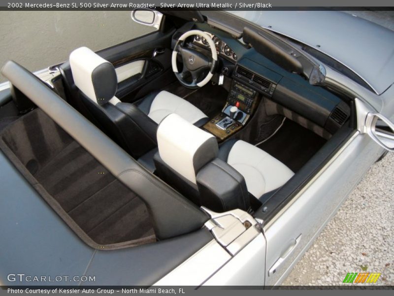  2002 SL 500 Silver Arrow Roadster Silver/Black Interior